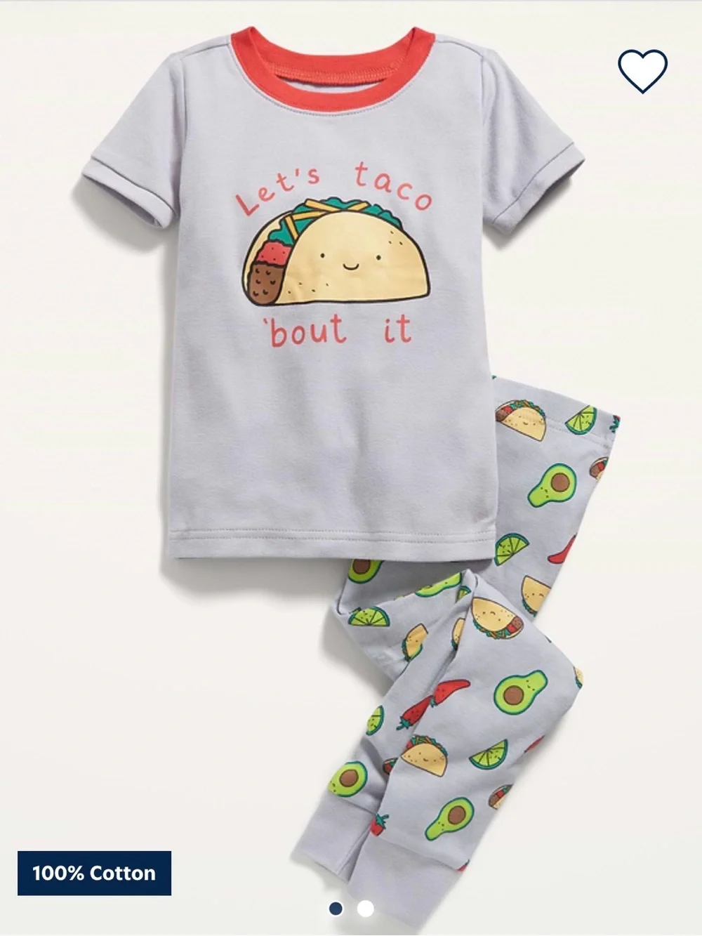 NWT • Old Navy • Let’s Taco ‘Bout It 2pc PJ set • Unisex
